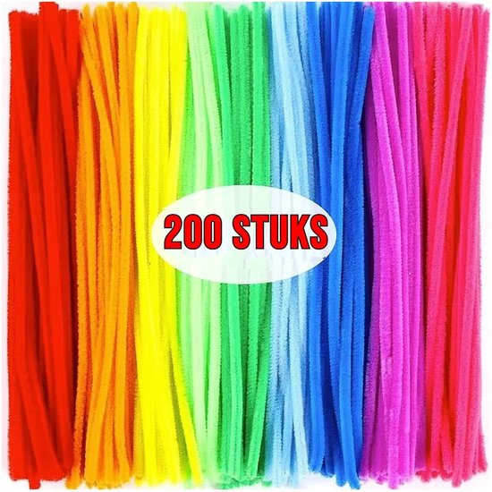 Le Allernieuwste.nl® 200 Pièces Chenille Wire Pipe Cleaners Multicolore - Chenille Wire Pipe Cleaners 30 cm - 20 couleurs - 200 Pièces