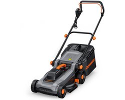 Jensaro Elektrische Grasmaaier - 1500W - Met Mulchfunctie - 36 CM Maaibreedte - 40L Grasopvangbak - 6 Maaihoogtes - Zwart/Grijs