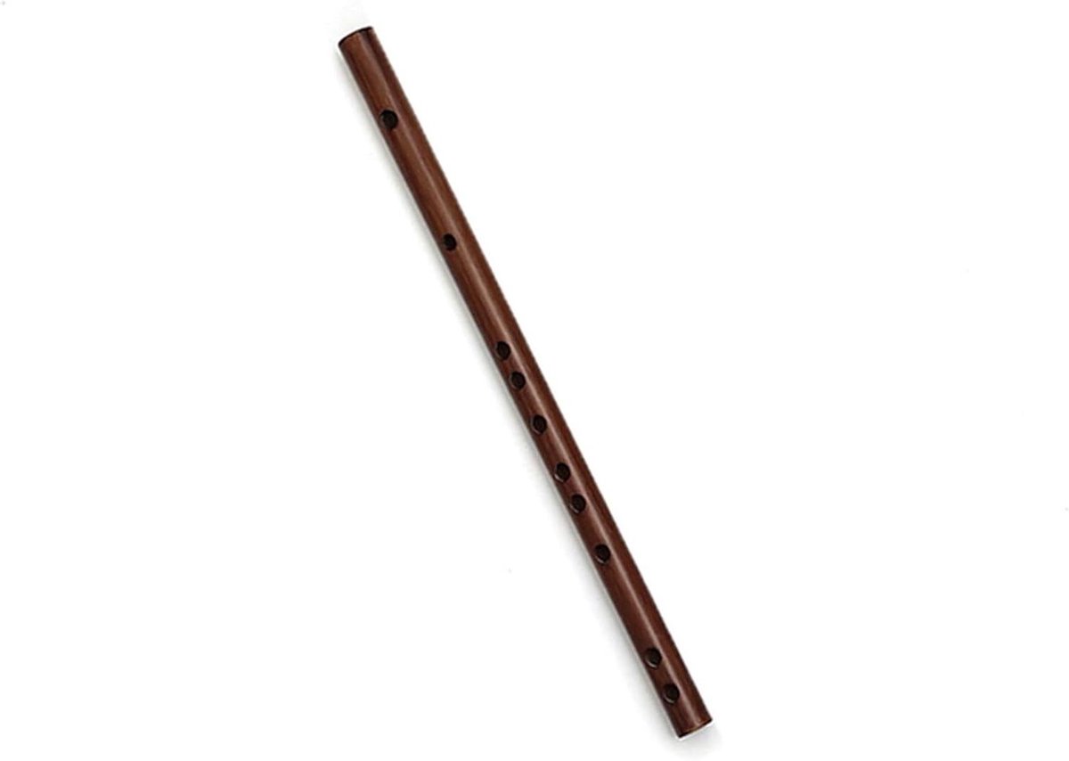 Bamboe Fluit - Mini Dwarsfluit - Muziek Leren - Handgemaakt Gekalibreerd - 63 cm - Natuurlijk