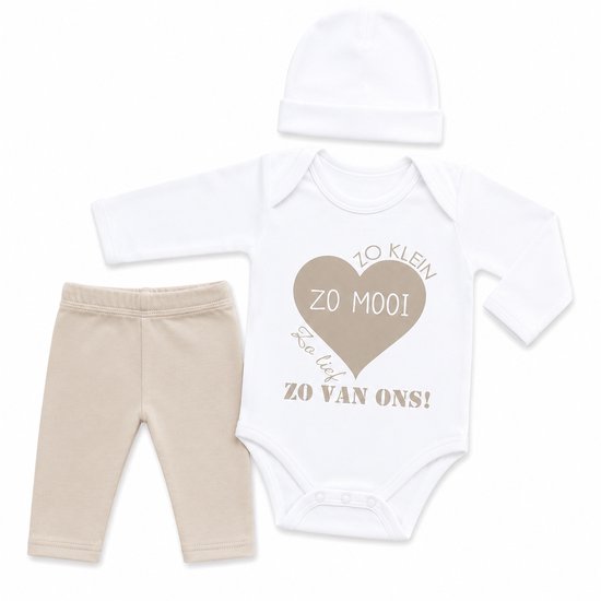 Baby cadeau geboorte meisje jongen set met tekst aanstaande zwanger kledingset pasgeboren unisex Bodysuit |  babykleding Huispakje | Kraamkado | Gift Set babyset kraamcadeau pakje babygeschenk babygeschenkset kraampakket