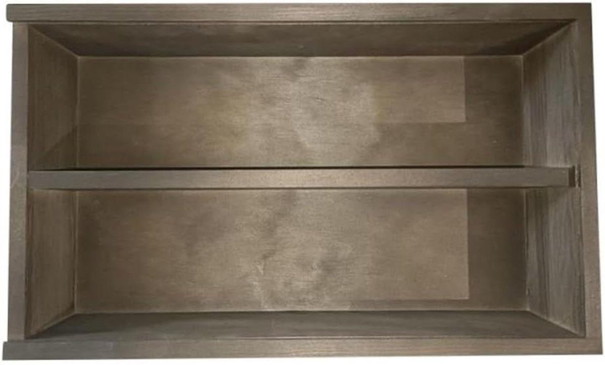Houten Vitrinekast - Verzamelkast Display - Figurines Tonen - Dubbele Deur - 40 cm - Houtk
