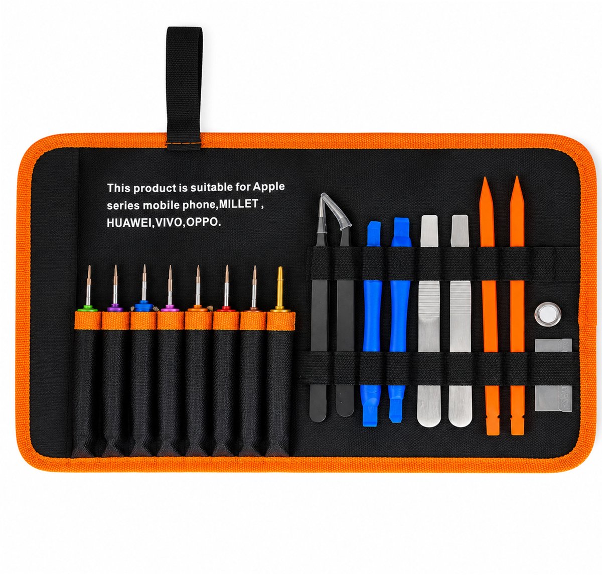 Schroevendraaierset voor Smartphone & Elektronica Reparatie - Magnetische Bits - 16-in-1 Precisie - Opening Tools - Reparatieset met Draagetui