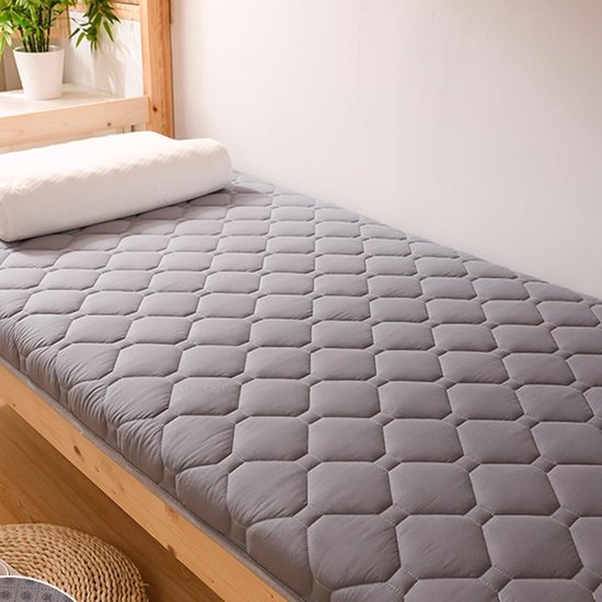Vouwmatras - Opvouwbaar Bed - Comfortabel Slapen - Hoogwaardig Latex - 120x190 cm - Grijs — afbeelding 4