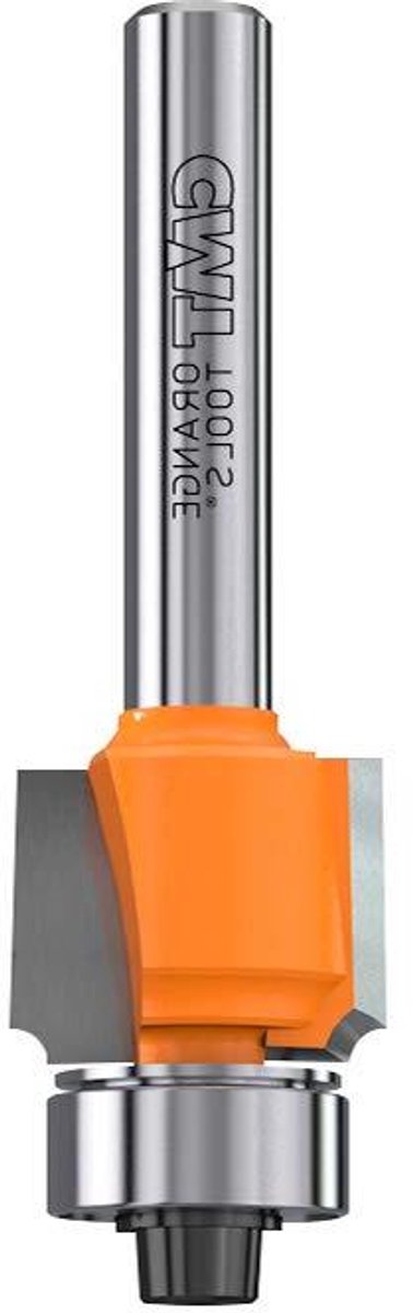 Holle frees - Rondfrees bit - Randafwerking hout - Met aanloopring - D=15.9mm S=8mm - Grijs Oranje