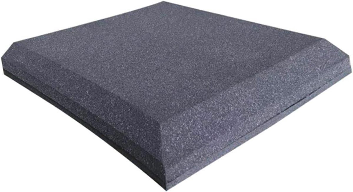 Akoestisch Schuim - Geluidsisolatie Panelen - Geluidsverbetering Studio - Hoge Dichtheid Schuim - 10 Stuks 50x50cm - Zwart