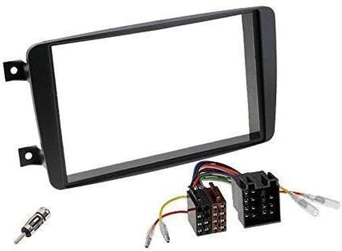 Autoradio Inbouwset - Radio Adapter Set - Auto Audio Upgrade - Dubbel DIN Paneel - 2-DIN - Zwart