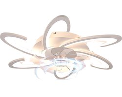 TamTrade Plafondventilator - Plafond ventilator met verlichting - LED - Dimbare verlichting - ABS-ventilatorbladen - 6 Snelheden