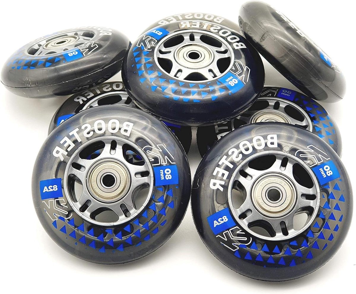 Skeelerwielen Set Rollerblade Wielen Fitness Skaten Incl. Lagers Spacers 80 mm 82A