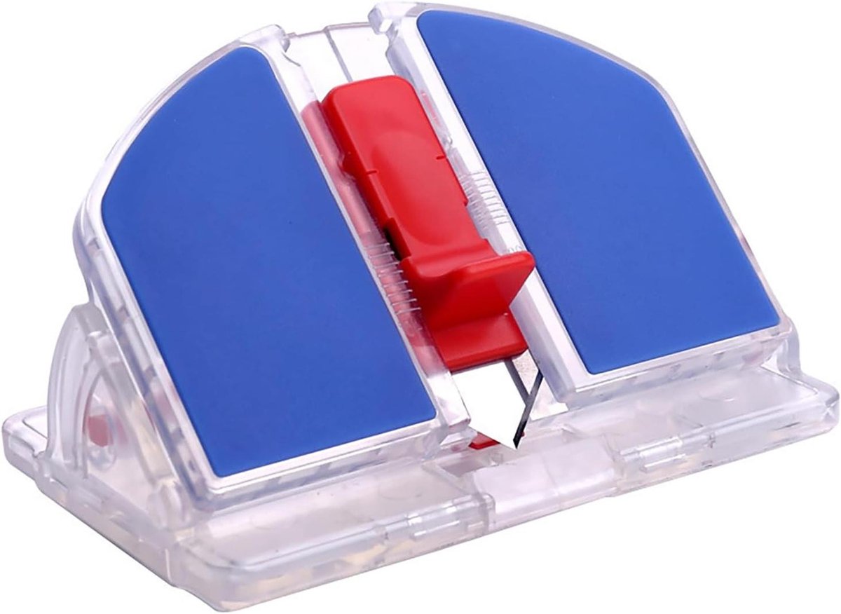 Passepartout snijder - Frame snijder - Fotolijsten maken - Dubbelzijdige kop - 101 mm lengte - Blauw