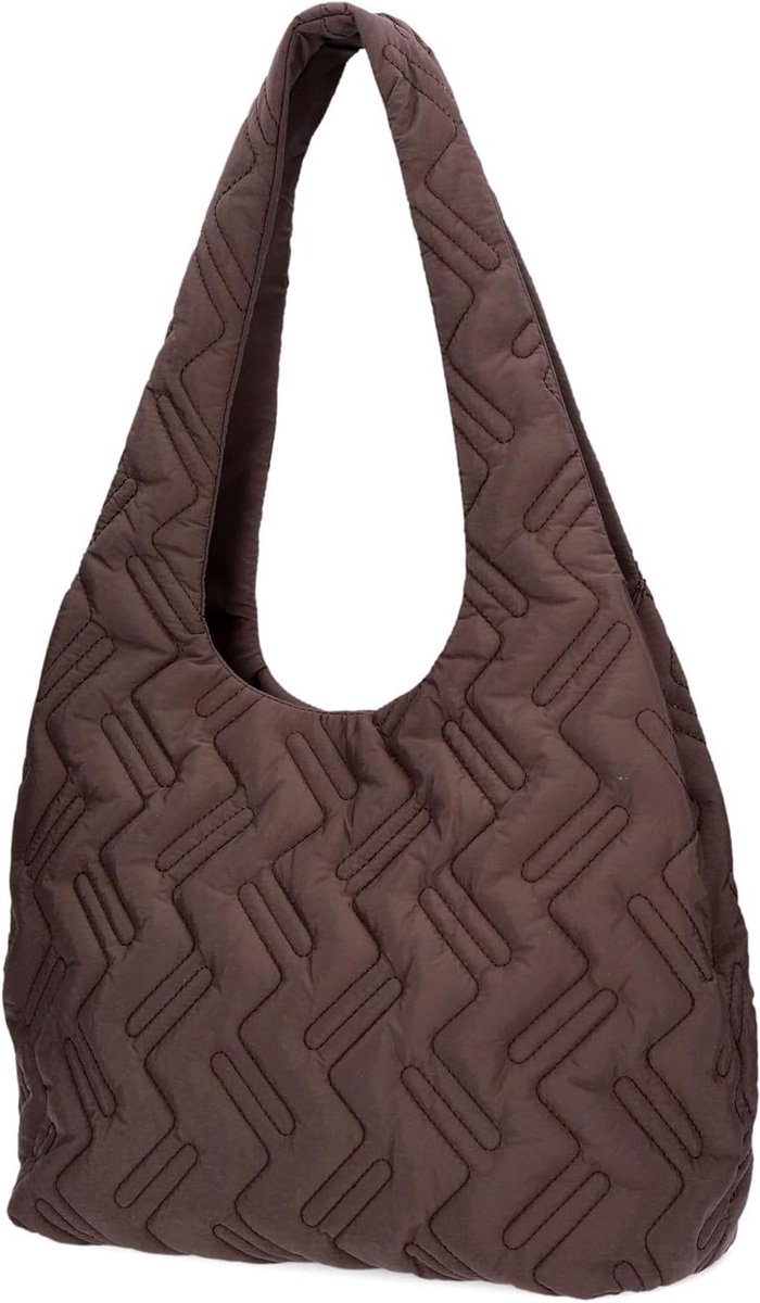 Dames Shopper - Nylon Tas - Dagelijks Gebruik - Gemaakt van Gerecycled Nylon - 9 Liter - Bruin