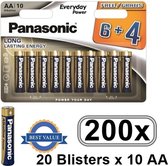 AA/LR6 Panasonic Alkaline Everyday Power - 200 Stuks