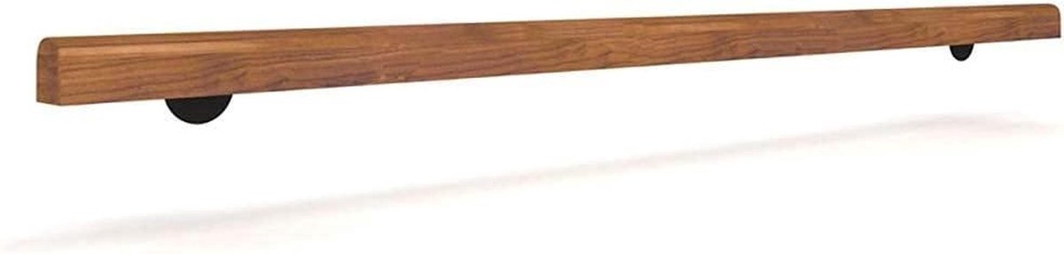Houten Trapleuning - Muursteun Handgreep - Veilige Trap - Natuurlijk Grenenhout - 250 cm - Houtkleur