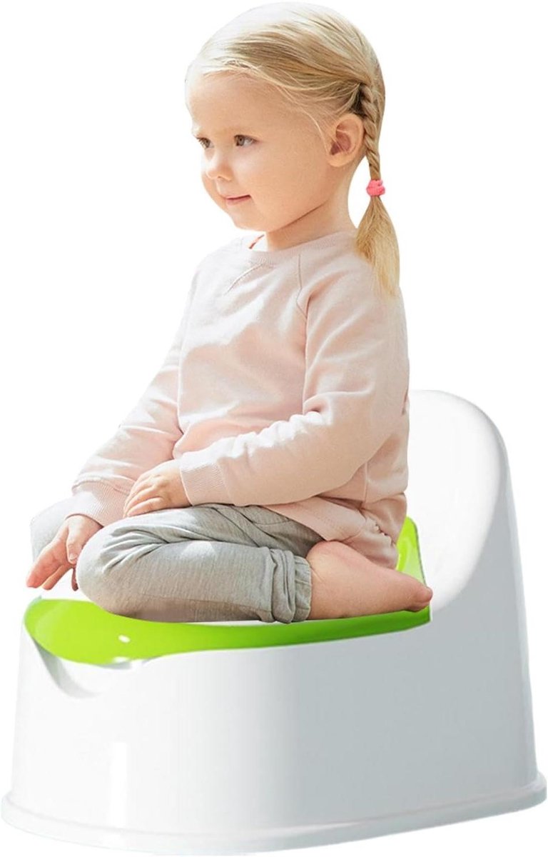Kinder Potty Toilet - Potje Kinderen - Zindelijkheidstraining - Urinebescherming - 38.8 x 27.7 cm - Groen