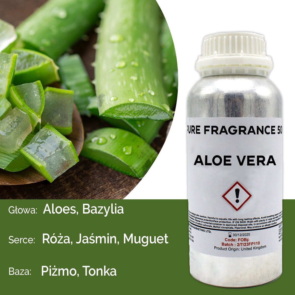 Aloë Vera Pure Geurolie - 500 ml