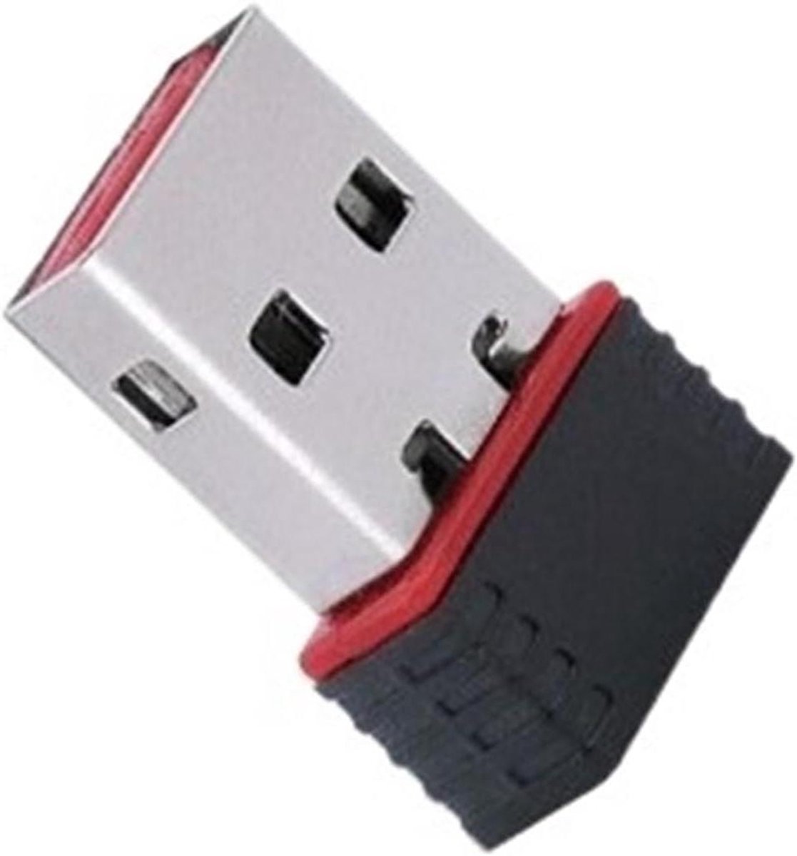 Mini WiFi Adapter - Draadloos Netwerk - Internet Verbinding - Compact Design - 150M - Zwart