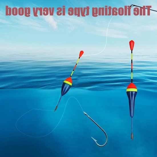 Set van 10 Vissersdobbers voor Diverse Vissoorten, Ideaal voor Forel en Karpervissen, Lichtgewicht en Duurzaam — afbeelding 4