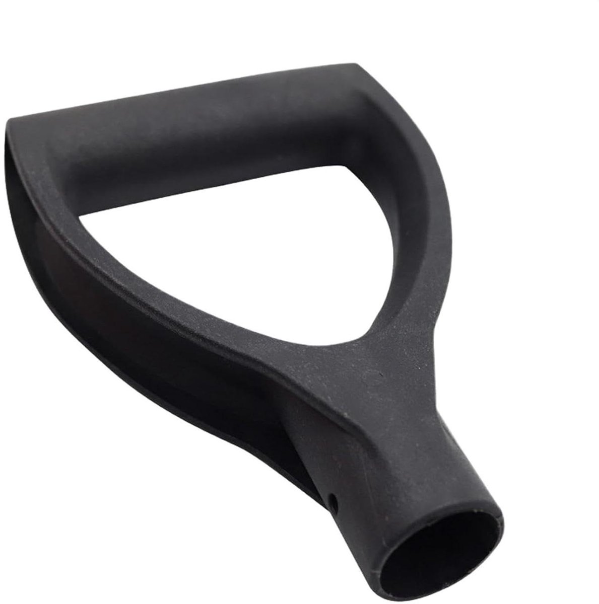 Vervangende schepsteel - Graafgreep D-vorm - Tuinwerkzaamheden uitvoeren - Ergonomisch hanteringssysteem - 18.1 x 11.9 x 4 cm - Zwart