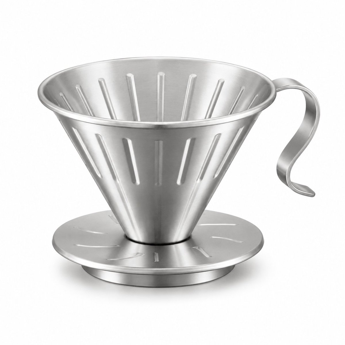 My Green Deal – RVS Koffiefilter Zilver – Koffiefilterhouder – Koffiefilter Herbruikbaar – Premium 304 RVS – Duurzaam & Vaatwasserbestendig
