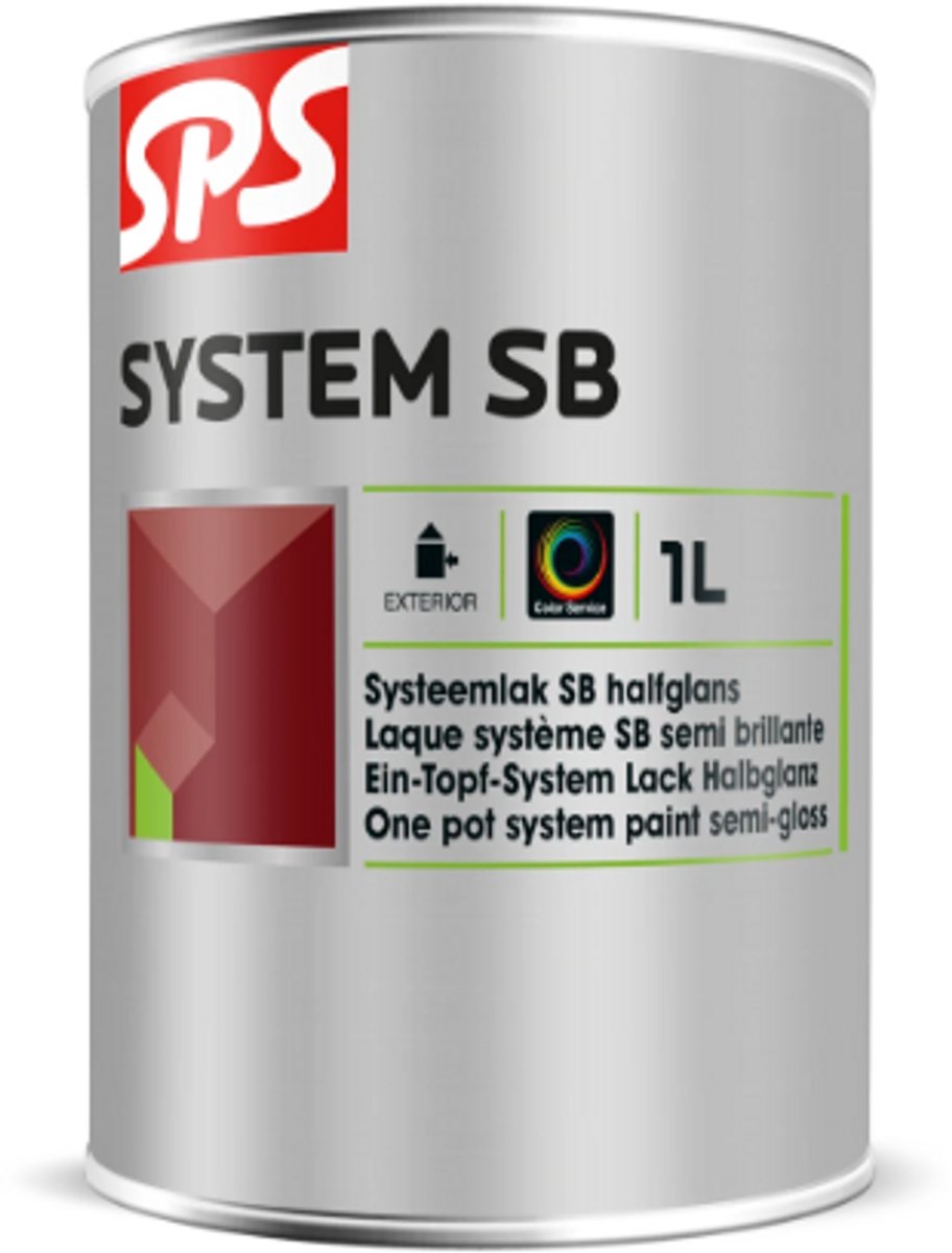 SPS System SB Systeemlak Halfglans Buiten 1L Basis GR