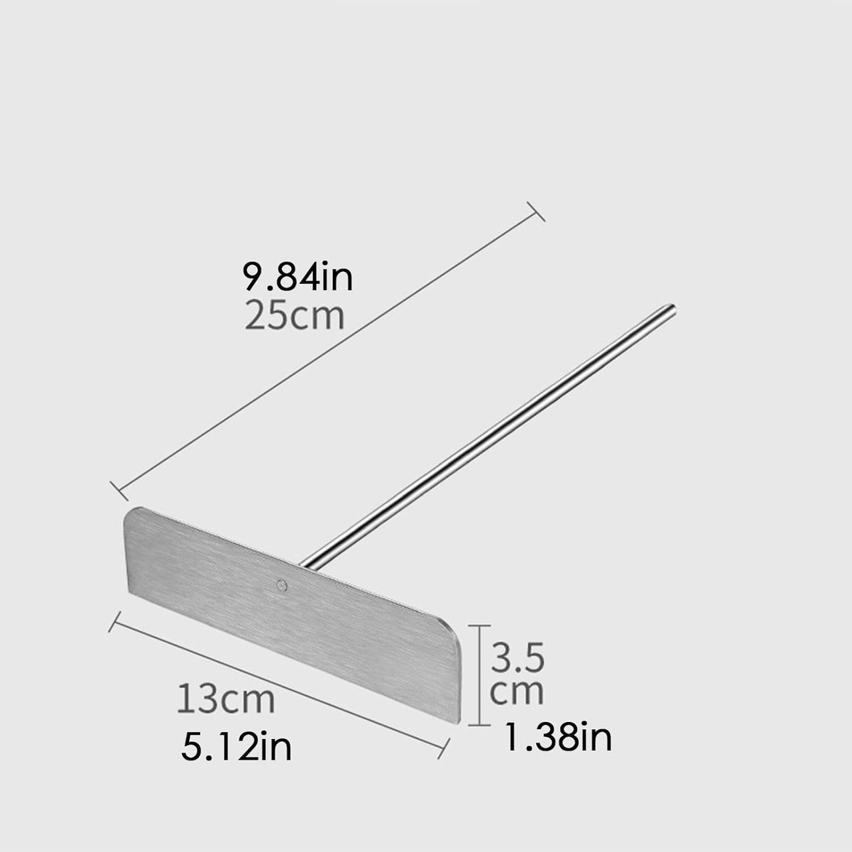 Grill Spatel Set - Pannenkoek Gereedschap - Pannenkoeken Bakken - Verwijderbare Handgreep - 137 x 37 cm - Zilver