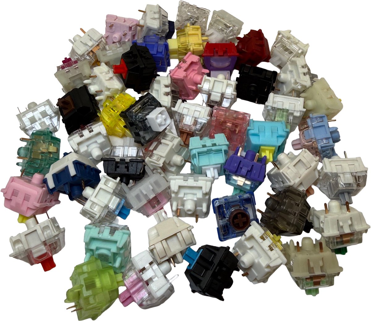 Mechanische Switch Test Pack - 52 Varianten - Linear, Tactile & Clicky - Sample Set