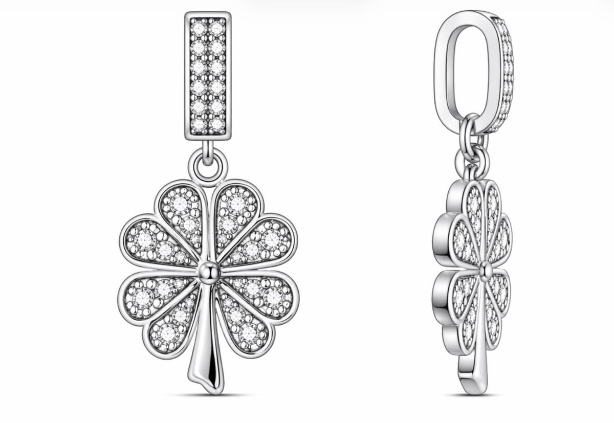 klaver Hanger met Zirkonia