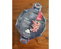 Hapjespan 28 cm met glazen deksel