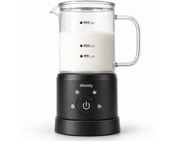 Kitchify Glazen Melkopschuimer - Elektrische melkopschuimer - Met schenktuit - 4 in 1 - Milk…