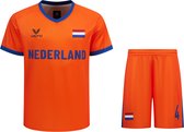 Vinto Nederlands Elftal Shirt en Broek voor Heren - Oranje Voetbal Tenue - Oranje Shirt - WK 2026 - Nederland - Maat S