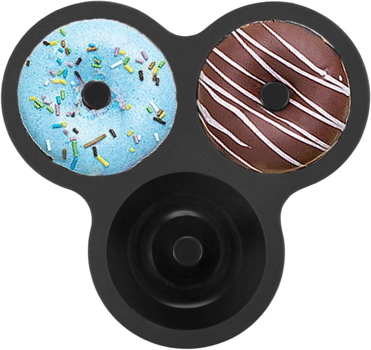 Donutvorm - Bakvorm - Zelf Bakken - Hittebestendig Siliconen - 9 Inch - Zwart