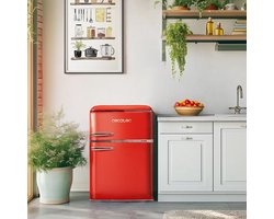 Cecotec 01895 koel-vriescombinatie Vrijstaand 86 l E Rood