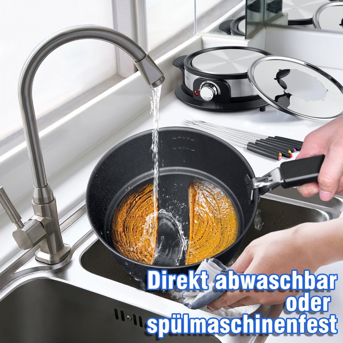 Kaasfondue set Elektrisch - Fonduepannen - Fondueset – foto 4