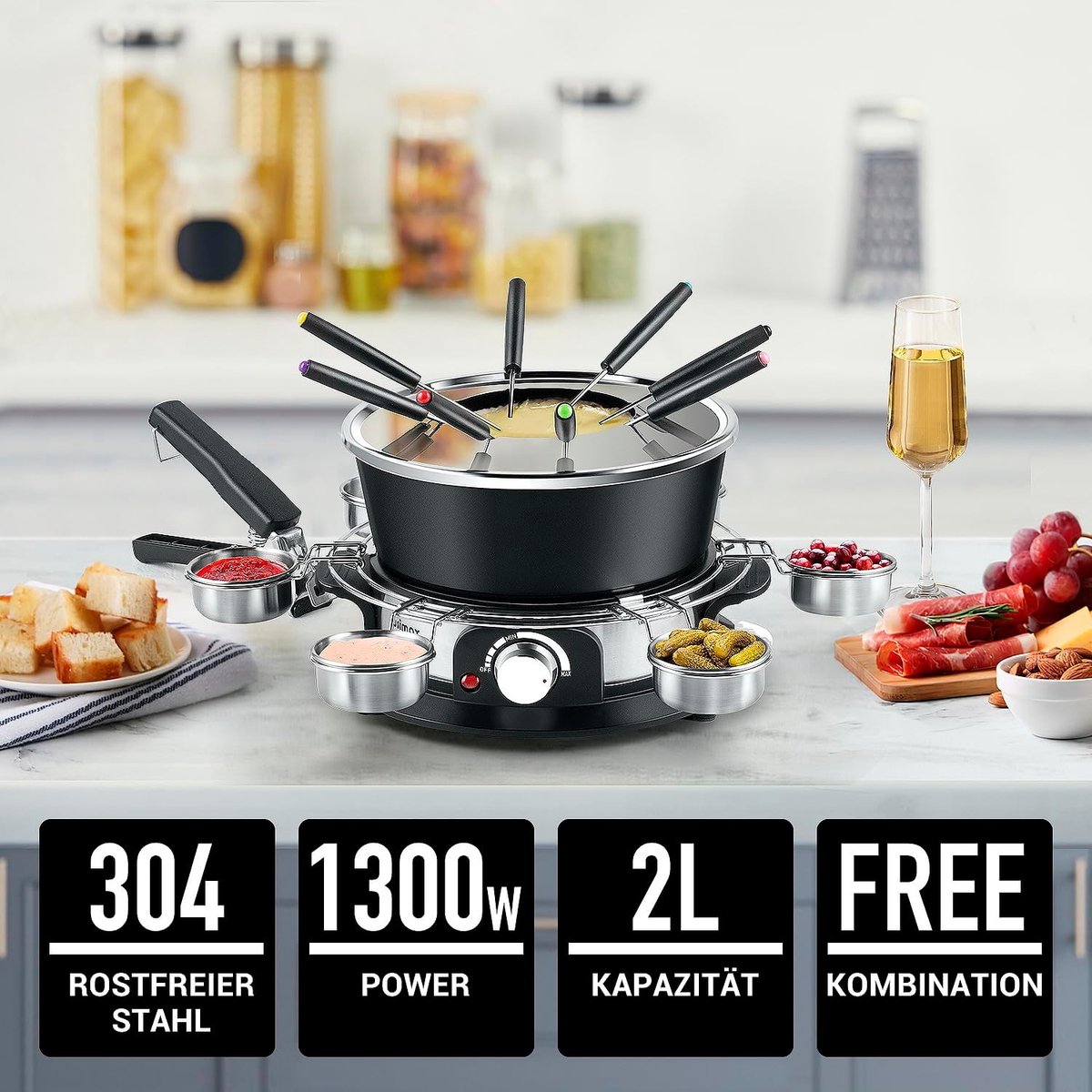 Kaasfondue set Elektrisch - Fonduepannen - Fondueset – foto 6