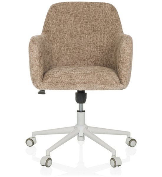 Bureaustoel / draaistoel SOLAO HOME bouclé stof beige hjh LIVING