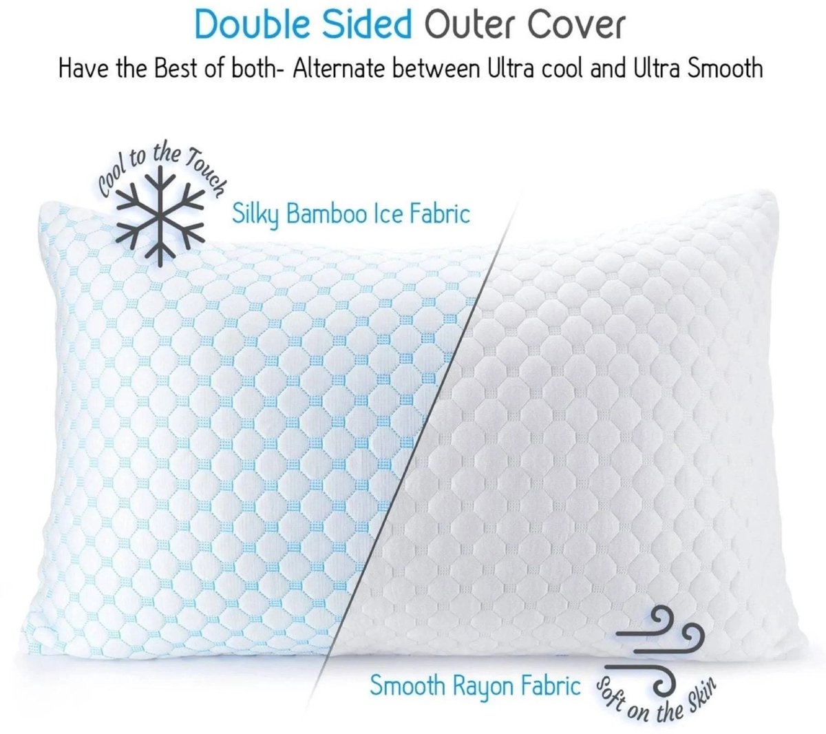 Beau Maison Zen-Cool Pillow – 50x70cm - Voor de Beste Slaapervaring - Zomer - Kussen - Slapen op een wolk