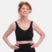 Bamboo Basics Naadloze BH Nova - 2-pack - Zwarte Comfort BH Top - Maat XXL - Bamboe BH Zonder Beugel - Bamboe Ondergoed