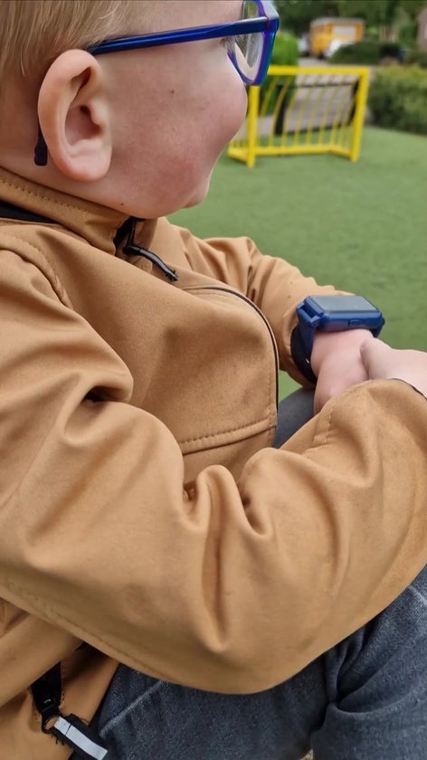 JUBUNRER Smartwatch voor kinderen, jongens en meisjes, telefoonspelletjes, stappenteller, calorieën, SOS-HD-camera, wekker, muziek