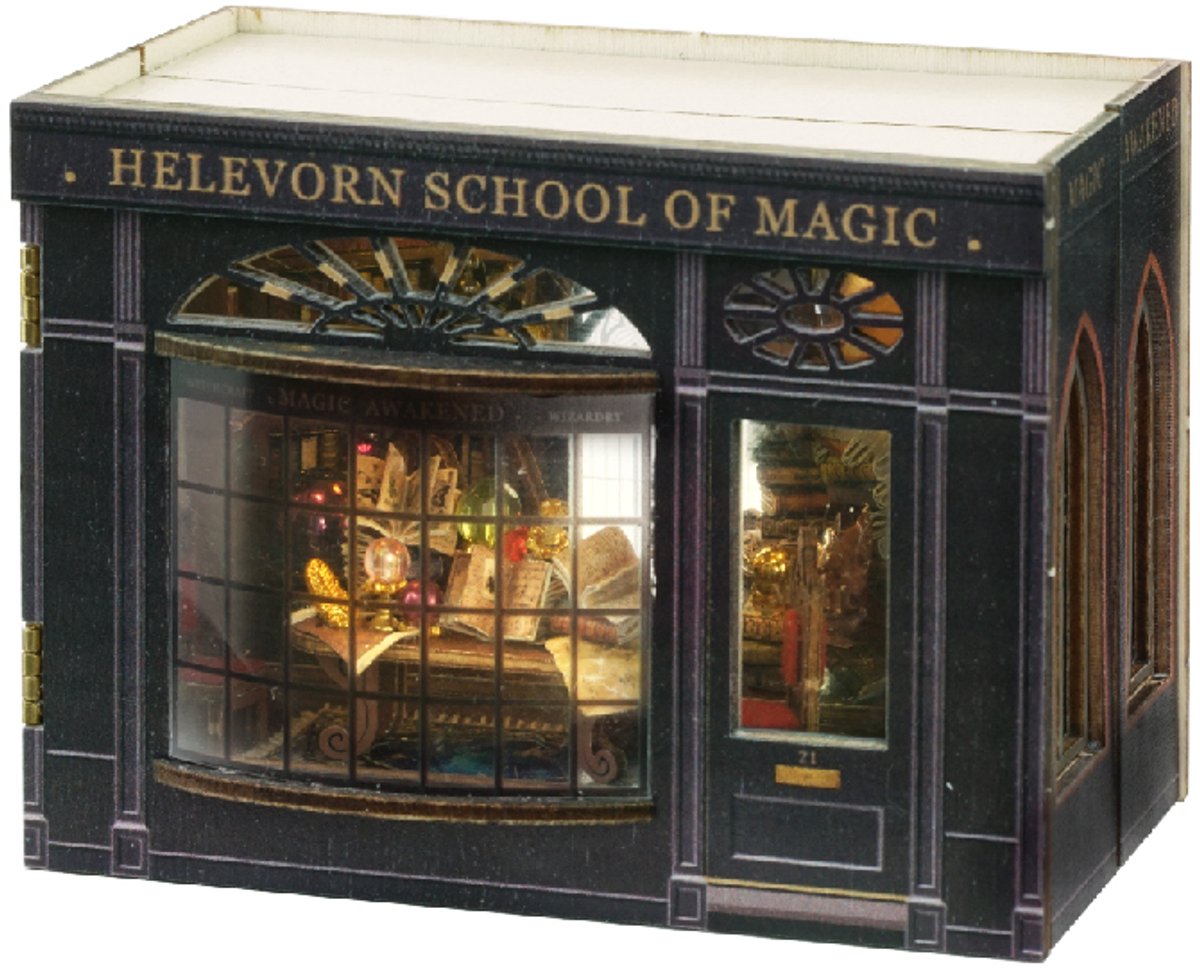 CUTE ROOM - Miniatuur Poppenhuis Bouwpakket - Doe-Het-Zelf Houten Poppenhuisset - Handwerk voor volwassenen, Creatieve Bouwpakket - Superklein Mini World - Fantasy Rubik's Cube Series - Mini-110 Magical Fate