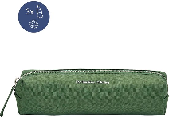The BlueWave Collective – Etui van Gerecycled Plastic – Pennenzak / School Etui voor Jongens & Meisjes – Re.3 Cycle – Groen