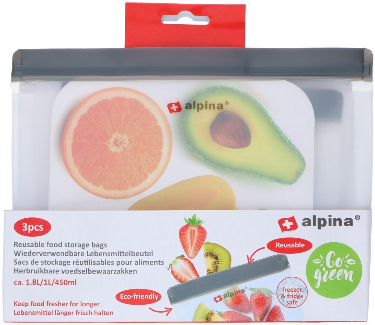 Alpina - voedselopslagzakken set - 3 stuks