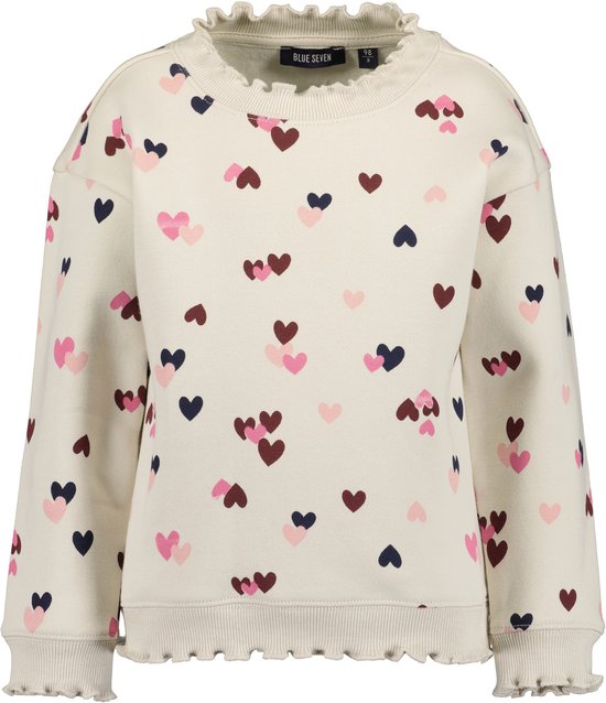 Roze meisjes sweater met giraffen print van Blue Seven