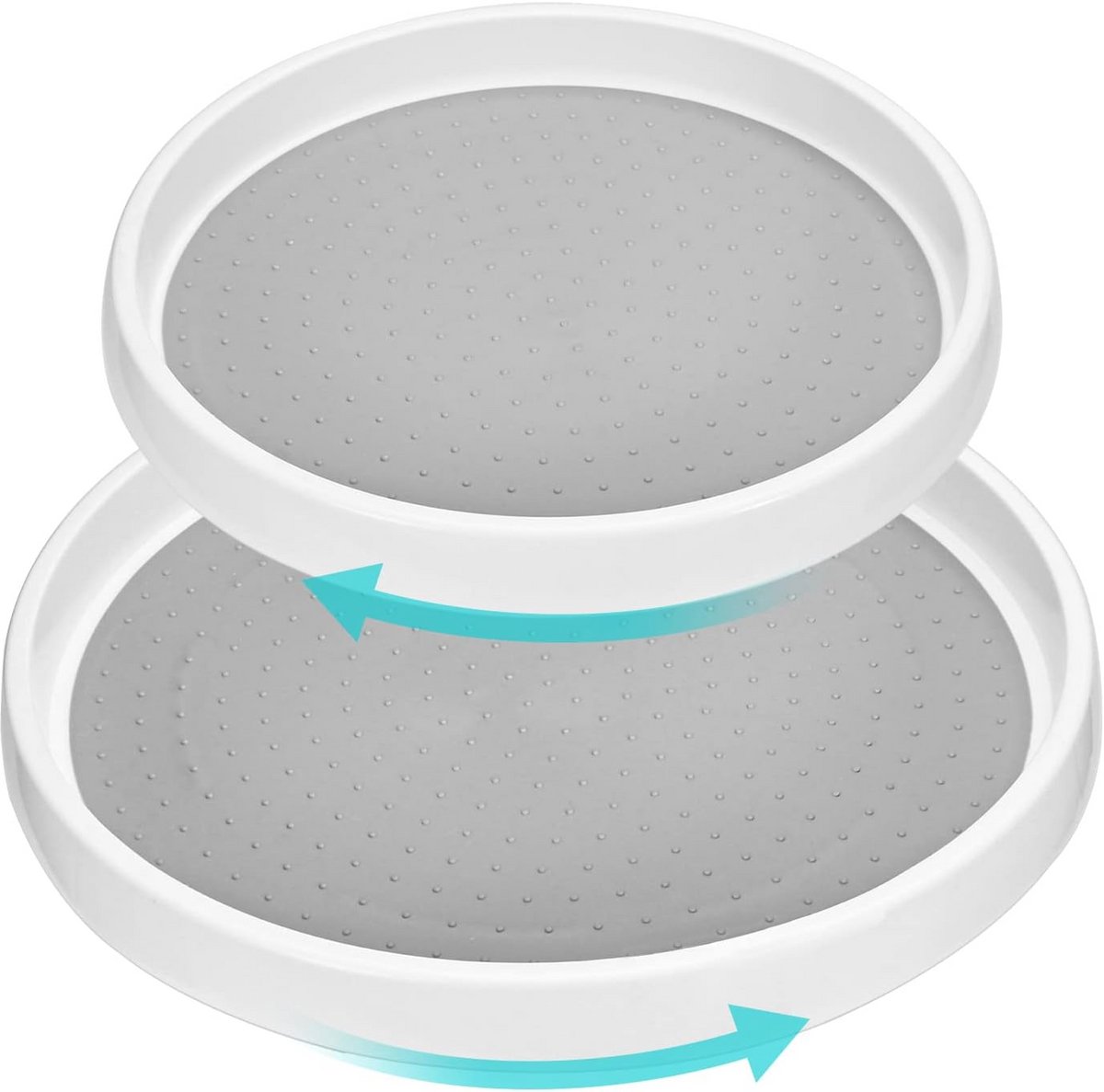 Draaibare kruidenrekken met draaiplateau 25 cm en 30 cm – Voor keuken, koelkast en badkamer