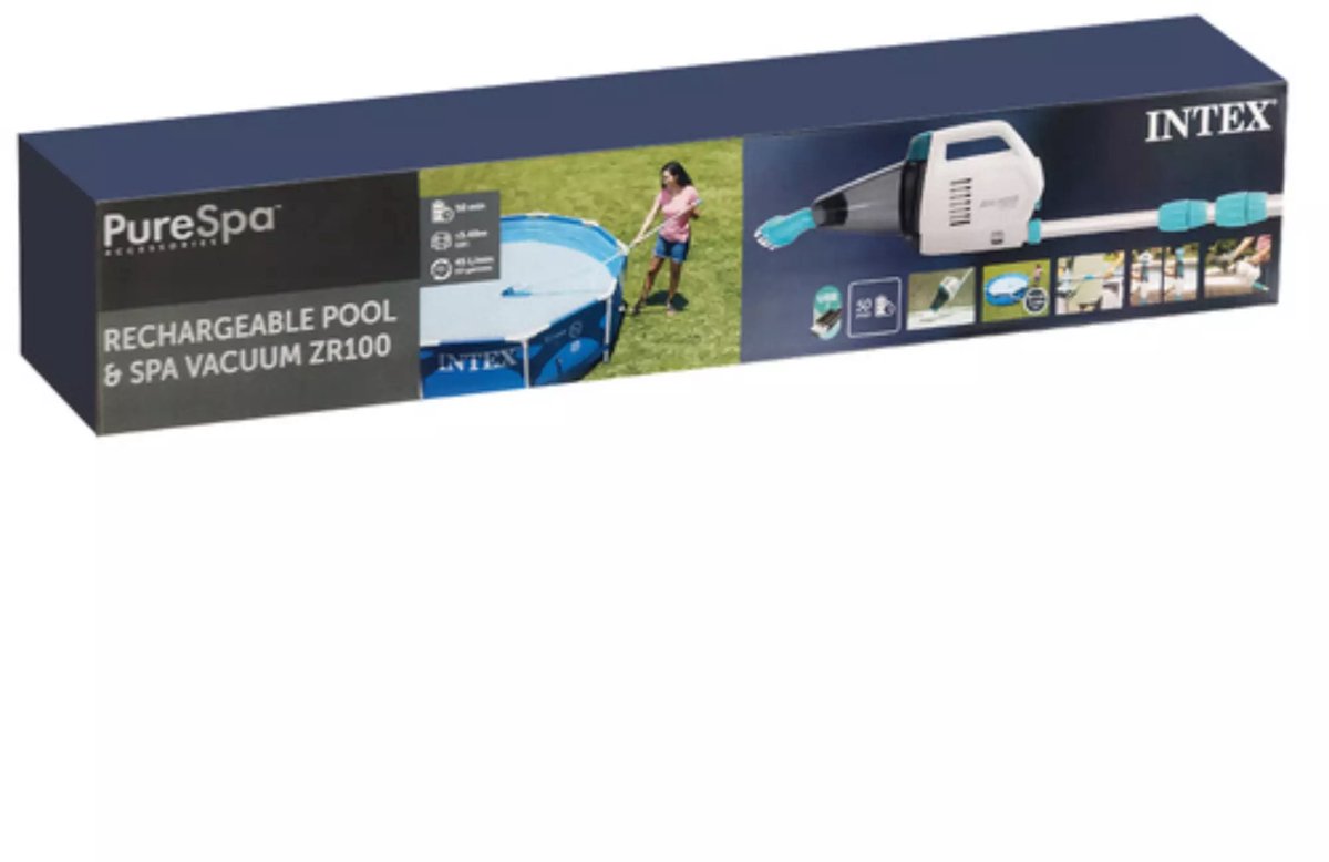 Intex ZR100 Handzaam Oplaadbaar Zwembad en Spa Stofzuiger — afbeelding 17