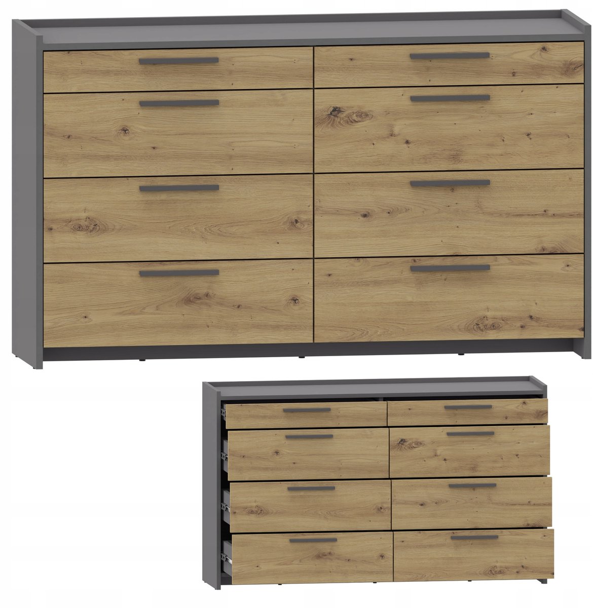 UFC ALTIVO COM 135 - Grote Kast - 6 Lades - Kleur Artisan-Antraciet