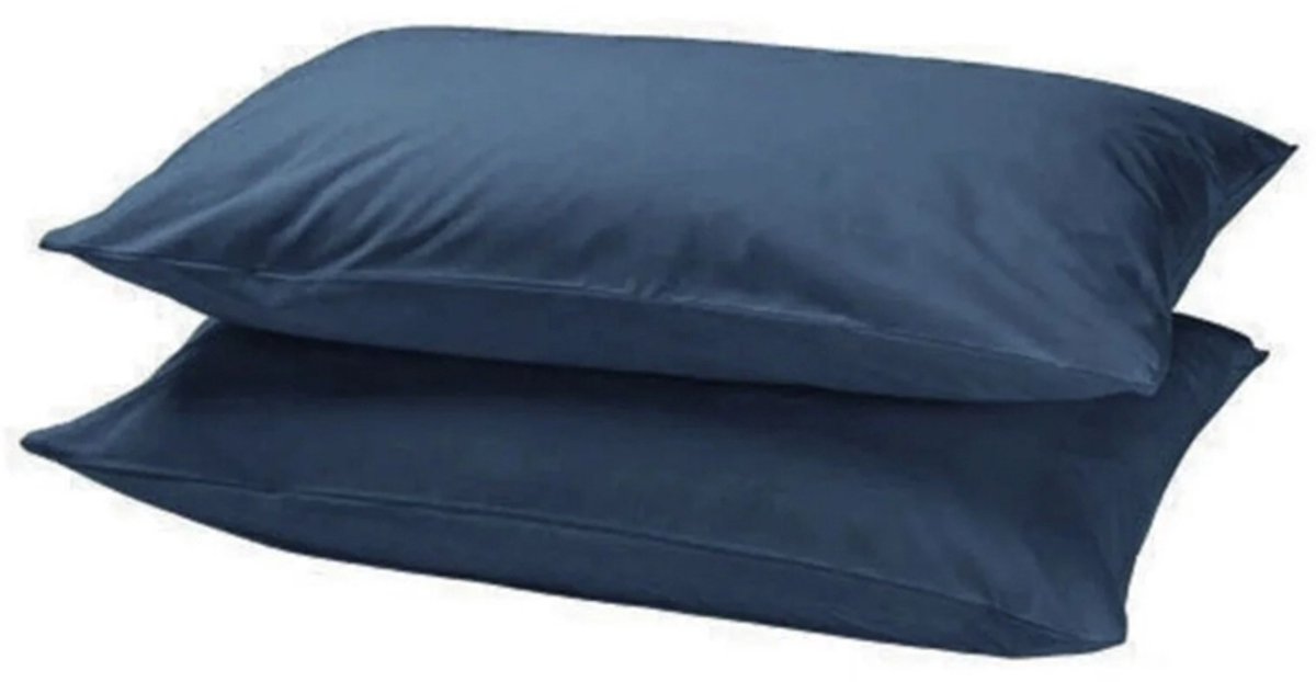 Slaaptextiel Lino Kussenslopen Navy (set van 2)