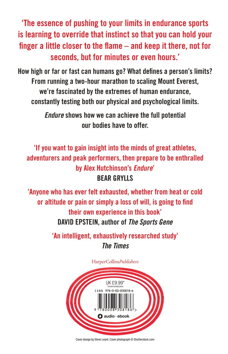 Endure Mind, Body and the Curiously Elastic Limits of Human Performance - back cover