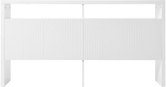 Dressoir met 2 deuren, commode, halkast, voor woonkamer, badkamer en slaapkamer, vergulde poten en handvat, bloemenpatroon, schokbestendig hoekdesign, 3 legplanken, 6 vakken, 75 x 40 x 90 cm (b x d x