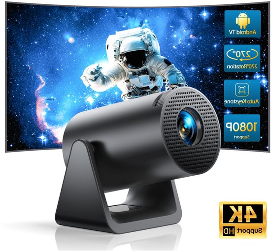 Mini Beamer - Projector met Wifi - Bluetooth