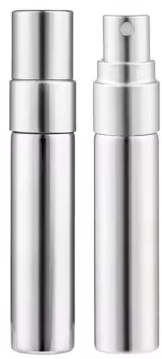 Goedkoopste Luxe aarfumverstuiver I Parfum Flesje I Mini Parfum Flesje I Reisflesje Parfum I Reisflesje I Hervulbaar I 5 ML I Zilver
