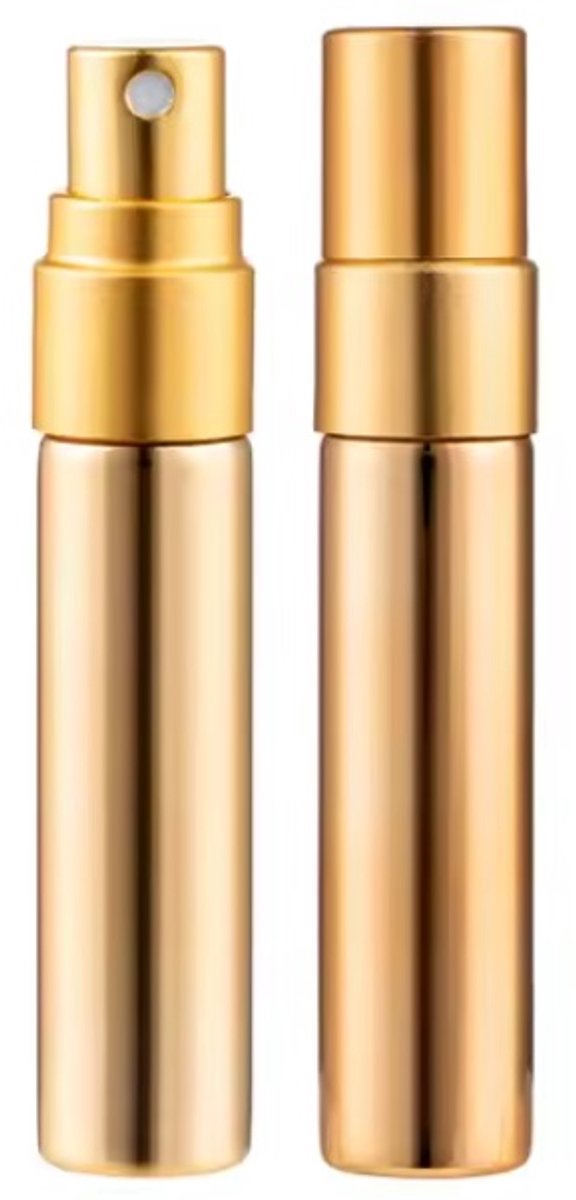Goedkoopste Luxe Parfumverstuiver I Parfum Flesje I Mini Parfum Flesje I Reisflesje Parfum I Reisflesje I Hervulbaar I 5 ML I Goud